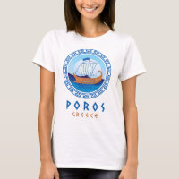 Poros, Greece Greek Ship Design Women's