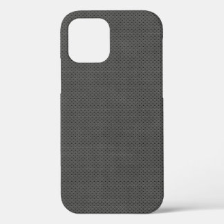 Porous Dark Metal Micro Pattern iPhone 12 Case