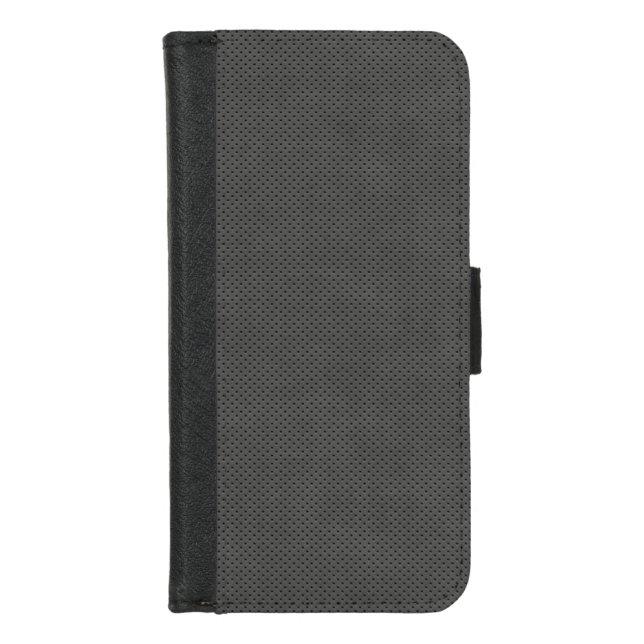 Porous Dark Metal Micro Pattern iPhone Wallet Case (Front)