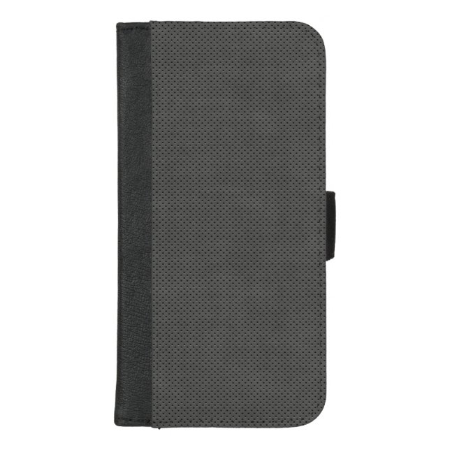 Porous Dark Metal Micro Pattern iPhone Wallet Case (Front)