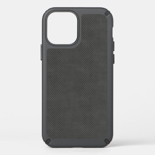 Porous Dark Metal Micro Pattern Speck iPhone Case (Front)