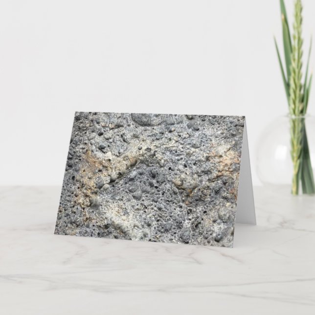 Porous Stone | Letterpress Thank You Card (Front)
