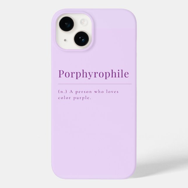 Porphyrophile: Lavender iPhone Case  (Back)