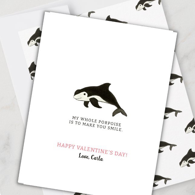 Porpoise Valentine Holiday Card (Creator Uploaded)
