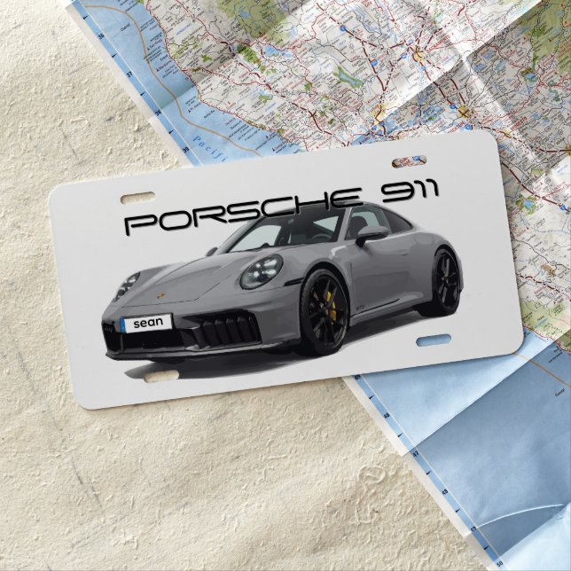 Porsche 911 License Plate (PERSONALIZED) 992.2 (In Situ)
