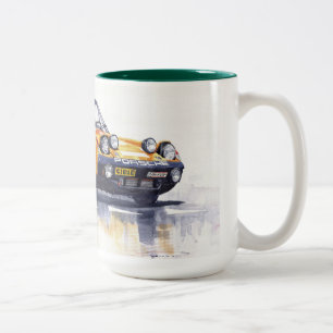 Porsche 914-6 GT Rally Two-Tone Coffee Mug