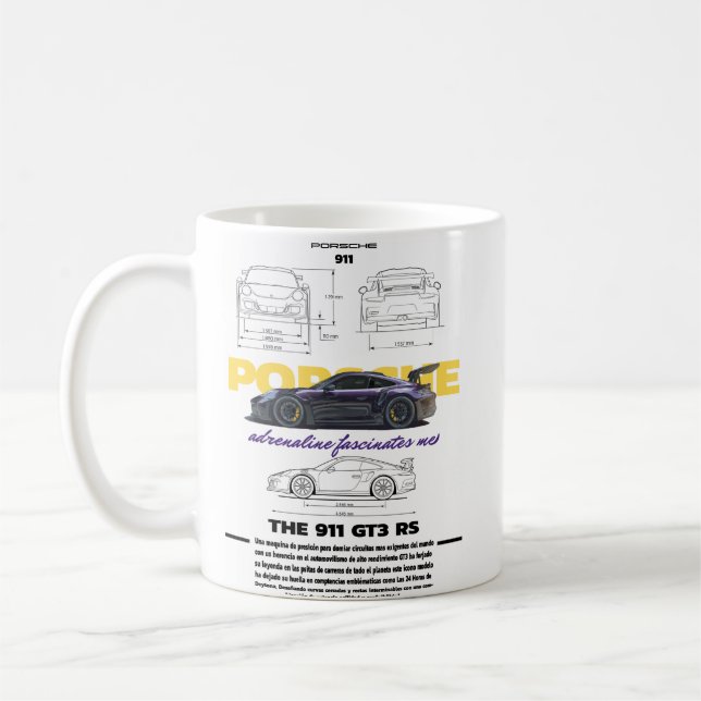 Porsche GT3 RS Rate Coffee Mug (Left)