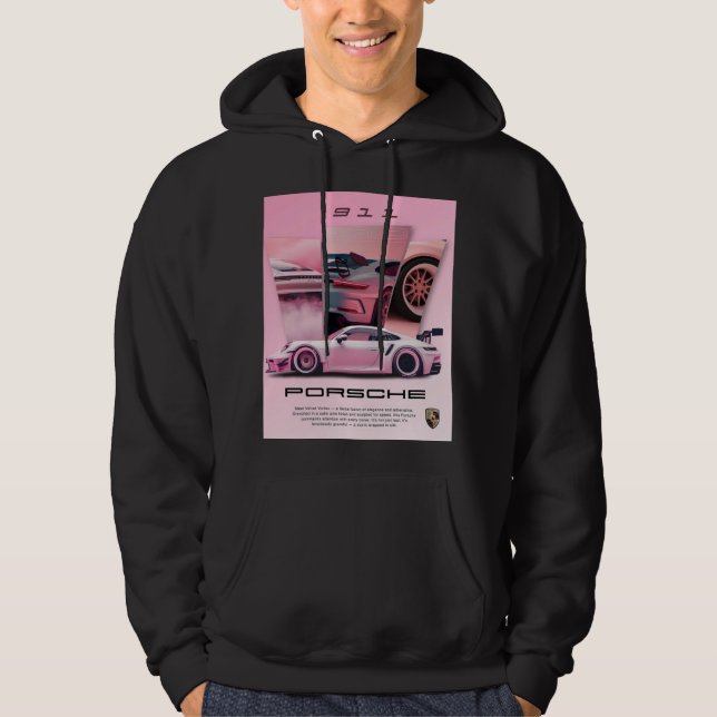 Porsche Hoodie for modern men: Rev up your style! (Front)