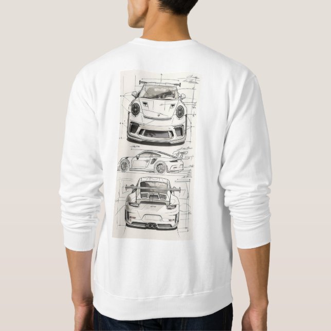 Porsche Sweater. Sweatshirt (Back)