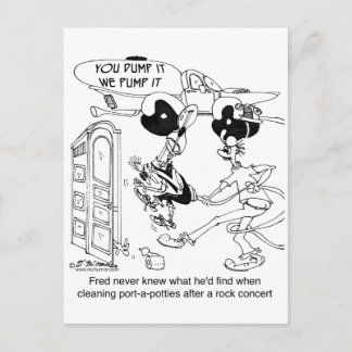 Port-a-Potty After A Rock Concert Postcard