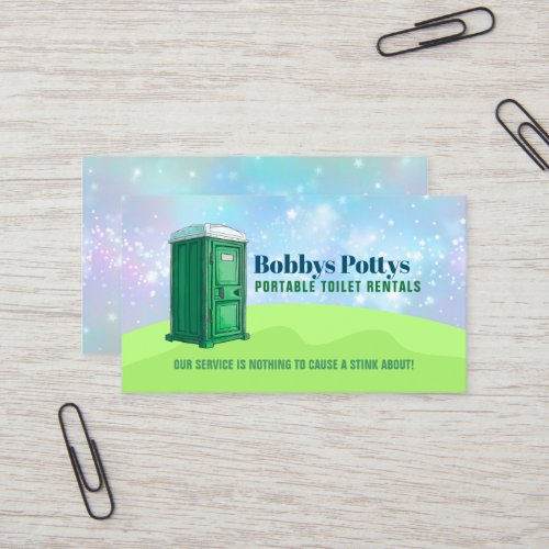 Port a Potty Slogans Business Card