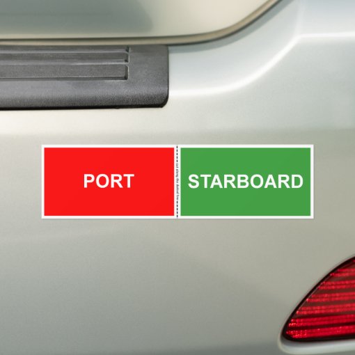 Port and Starboard sticker Zazzle