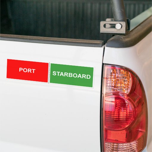 Port and Starboard sticker Zazzle
