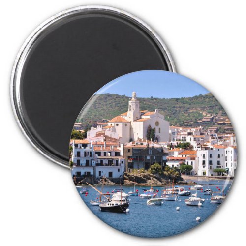 Port and town of Cadaqus in Spain Magnet