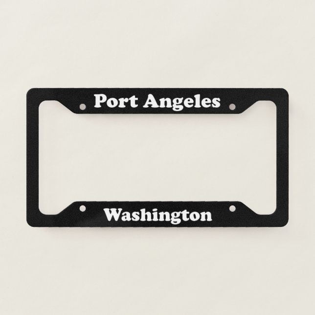 Port Angeles WA - LPF License Plate Frame (Front)
