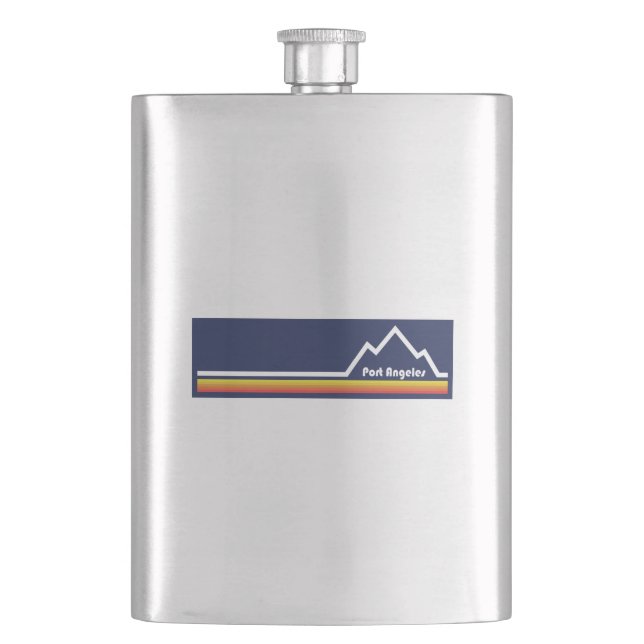 Port Angeles Washington Flask (Front)