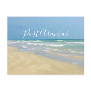 Port Aransas Beach Postcard