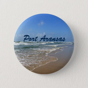 Port Aransas Beach Texas Coast Button