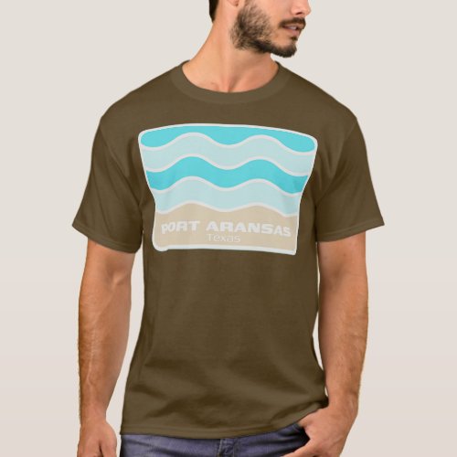 Port Aransas Beach Texas Crashing Wave on an TX Sa T_Shirt
