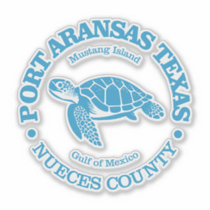 Port Aransas (sea turtle) Sticker
