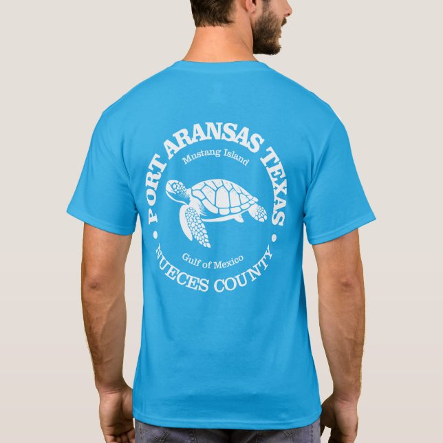 Port Aransas (sea turtle) T-Shirt (Back)