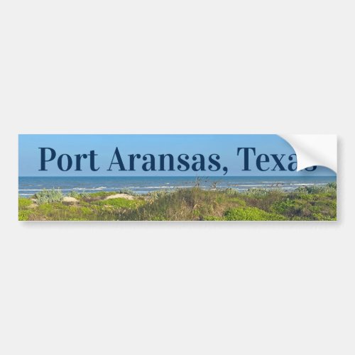 Port Aransas Texas Beach Grass Photography  Bumper Sticker