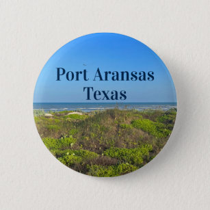 Port Aransas Texas Beach Grass Photography Button