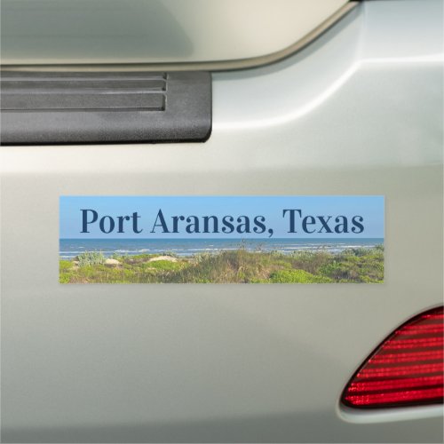 Port Aransas Texas Beach Grass Photography  Car Magnet