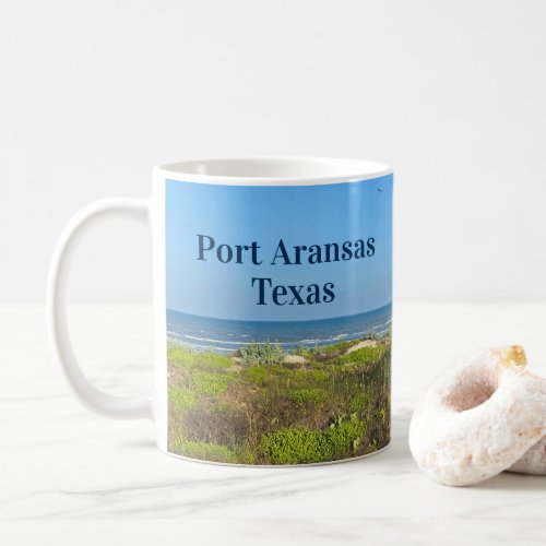Port Aransas Texas Beach Grass Photography  Coffee Mug