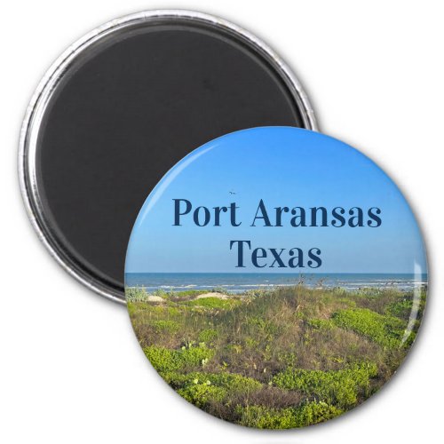 Port Aransas Texas Beach Grass Photography Magnet