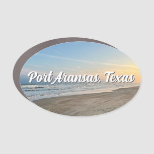 Port Aransas Texas Beach Sunset Car Magnet