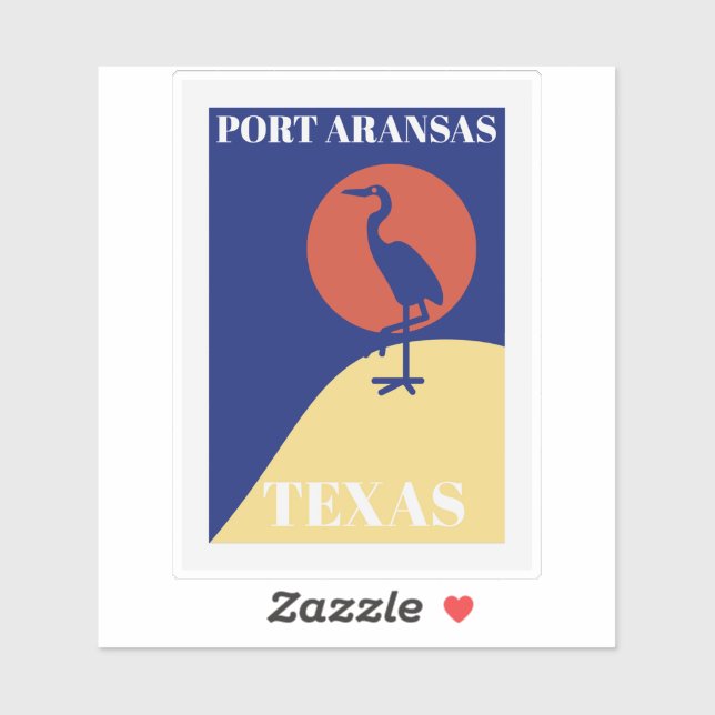 Port Aransas Texas Sticker (Sheet)