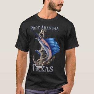 Port Aransas Texas Swordfish Marlin Ocean Fishing  T-Shirt
