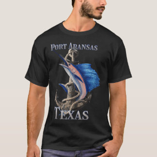 Port Aransas Texas Swordfish Marlin Ocean Fishing T-Shirt