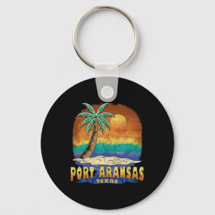 Port Aransas Texas Vintage Distressed Souvenir Keychain