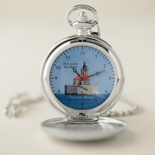 Port Austin Reef Light pocket watch