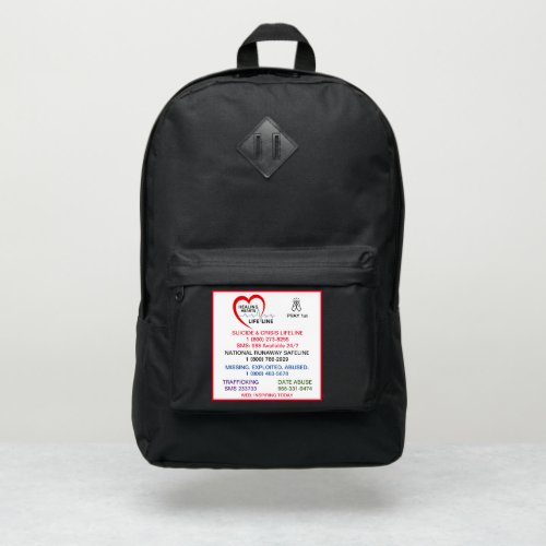 Port Authority Backpack by HEALING HEART LIFELINE