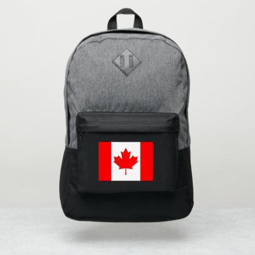 Port Authority  Retro Backpack Canadian Flag Logo