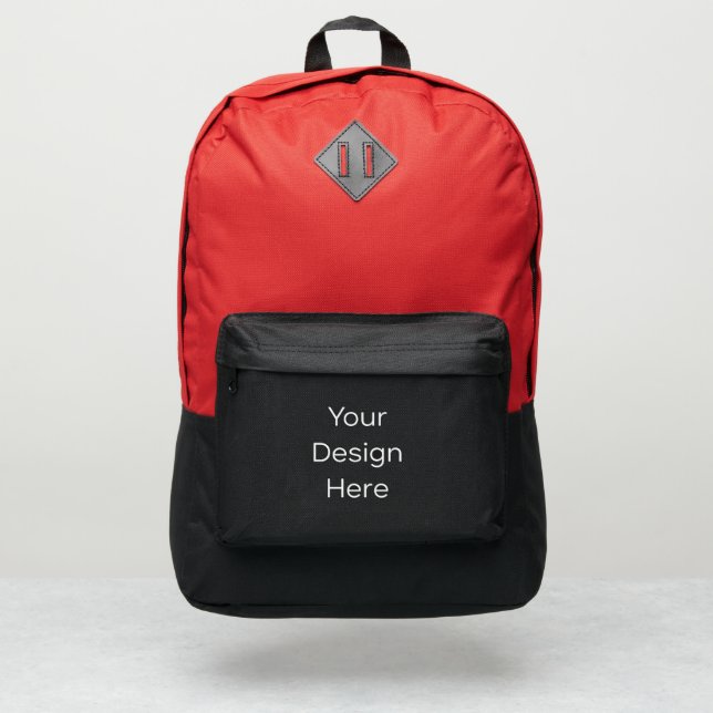 Port Authority Retro Backpack Red (Front)