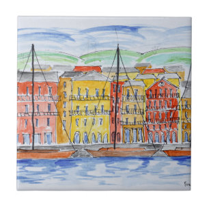 Port, Bastia Corsica, France Ceramic Tile