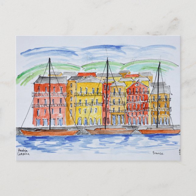 Port, Bastia | Corsica, France Postcard (Front)