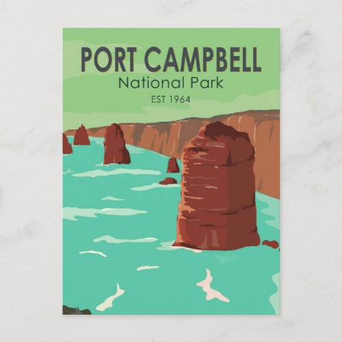 Port Campbell National Park Australia Vintage Postcard