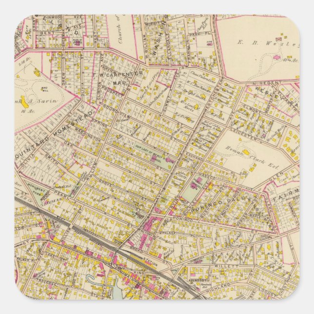 Port Chester, New York Square Sticker (Front)