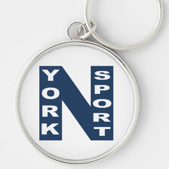 Port clé rond Premium  NEW YORK  SPORT Keychain (Front)