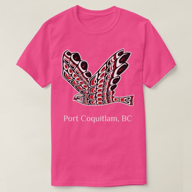 Port Coquitlam Redailed Hawk Native Bird of Prey A T-Shirt (Design Front)