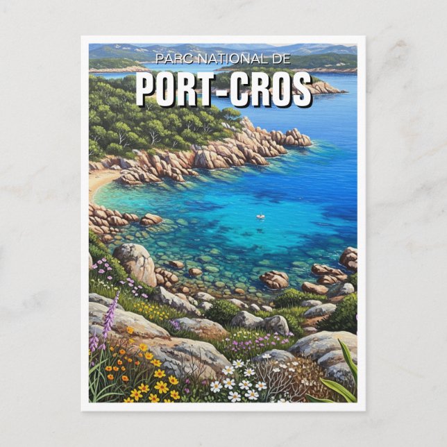 Port-Cros National Park France Travel Postcard (Front)