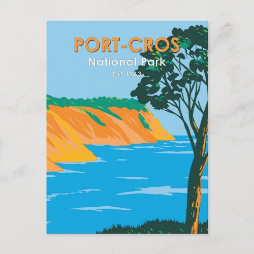 Port _ Cros National Park France Vintage Postcard