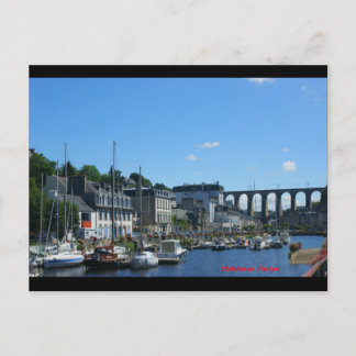 Port de plaisance d eMorlaix et le viaduc BRETAGNE Postcard