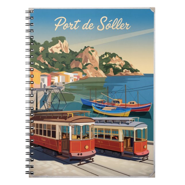 Port de Soller Mallorca Vintage  Notebook (Front)