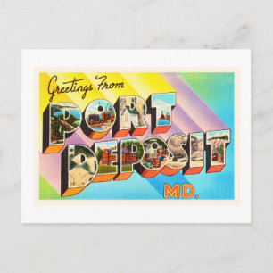 Port Deposit Maryland MD Vintage Travel Postcard- Postcard